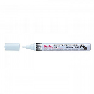 Popisovač Pentel Paint Marker MMP10 lakový - bílý 2-4 mm