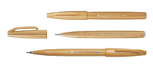 Popisovač Pentel Touch Brush - okrový