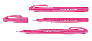 Popisovač Pentel Touch Brush - růžový