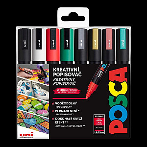 Posca sada popisovačů 1,8 - 2,5 mm - Christmas (8 ks)