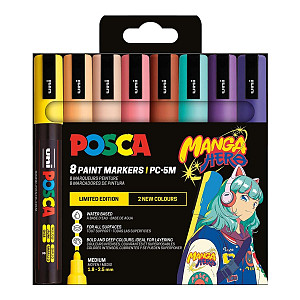 Posca sada popisovačů PC- 5M - MANGA HERO (8 ks)