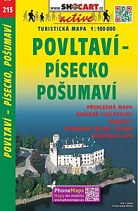 SC 213 Povltaví, Písecko, Pošumaví 1:100 000