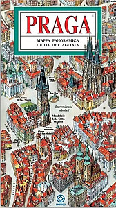 Praha - Panoramatická mapa / italsky