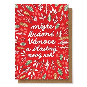 Přání Mějte krásné Vánoce a šťastný nový rok