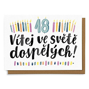 Přání Vítej ve světě dospělých