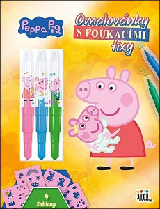 Prasátko Peppa - Omalovánky s foukacími fixy