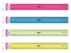 Pravítko 300 mm COLOURS - mix barev