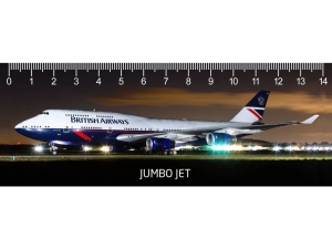 Pravítko 3D Jumbo Jet Deep
