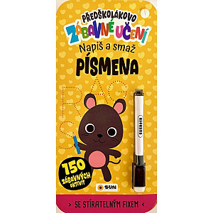 Předškolákovo zábavné učení - PÍSMENA - napiš a smaž