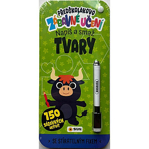 Předškolákovo zábavné učení - TVARY - napiš a smaž