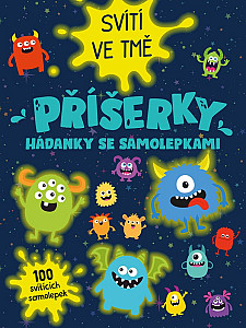 Příšerky - Hádanky se samolepkami - svítí ve tmě