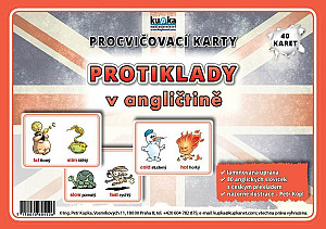 Procvičovací karty - Protiklady v angličtině
