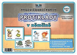 Procvičovací karty - Protiklady v němčině