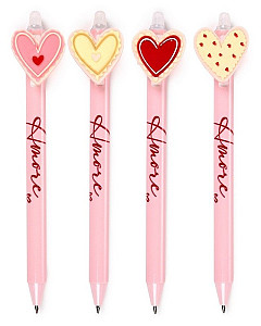 Propiska gumovací s ozdobou Inkredible Amore - Srdce (mix)