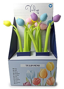 Propiska s tenkým hrotem - Tulipány (mix)