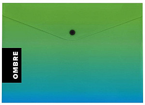 Psaníčko s drukem A4 OMBRE zelená