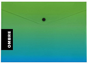 Psaníčko s drukem A5 OMBRE zelená