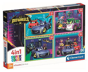 Puzzle Batwheels 4v1 (12+16+20+24 dílků)