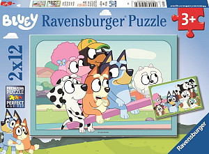 Puzzle Bluey na hřišti 2x12 dílků