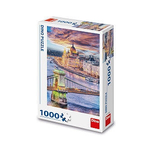 Puzzle Budapešť: Řetězový most 1000 dílků