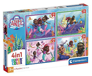Puzzle Disney Ariel 4v1 (12+16+20+24 dílků)