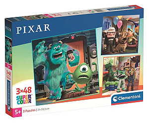 Puzzle Disney Pixar 3x48 dílků