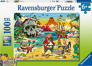 Puzzle Dobrodružství pirátů 100 dílků