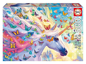 Puzzle Duhový jednorožec 500 dílků
