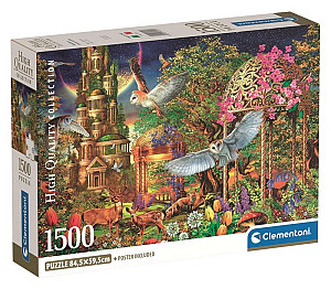 Puzzle Fantazijní zahrada v lese 1500 dílků