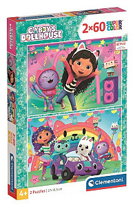 Puzzle Gábinin kouzelný domek 2x60 dílků