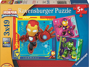 Puzzle Iron Man a jeho úžasní přátelé 3x49 dílků
