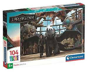 Puzzle Jak vycvičit draka 104 dílků