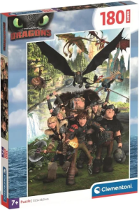 Puzzle Jak vycvičit draka: Jezdci z Blpu 180 dílků