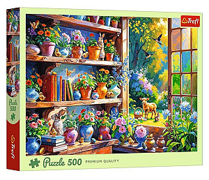 Puzzle Jarní ráno v oranžerii 500 dílků