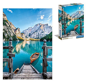 Puzzle Jezero Braies 500 dílků