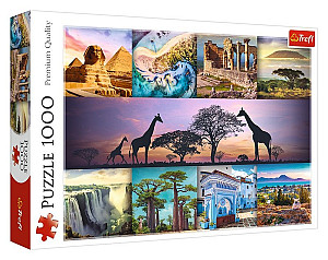Puzzle Koláž: Afrika 1000 dílků
