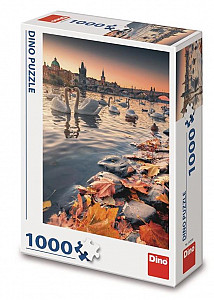 Puzzle Labutě na Vltavě 1000 dílků