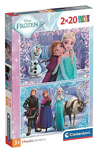 Puzzle Ledové Království 2x20 dílků