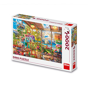 Puzzle malířský ateliér 2000 dílků