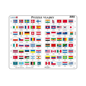 Puzzle MAXI - Vlajky světa/80 dílků