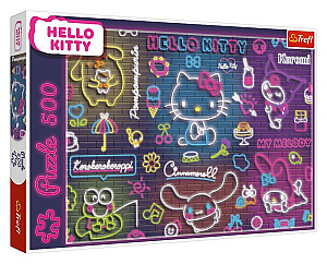 Puzzle Neonová Hello Kitty 500 dílků