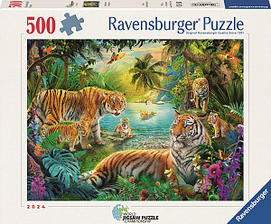 Puzzle Oáza tygrů 500 dílků