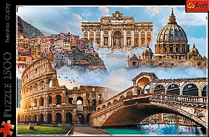 Puzzle Oblíbená místa: Itálie/1500 dílků