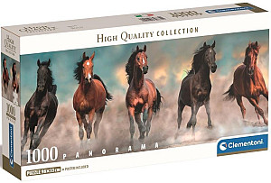 Puzzle Panorama: Koně 1000 dílků