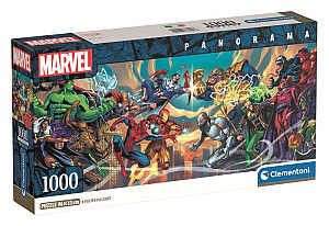 Puzzle Panorama: Marvel Hrdinové vs. Záporáci 1000 dílků