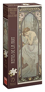 Puzzle Panoramic Alfons Mucha: Odpočinek noci 75 dílků