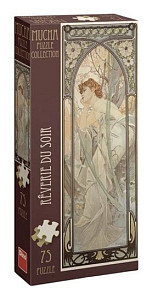 Puzzle Panoramic Alfons Mucha: Snění večera 75 dílků