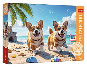 Puzzle Pejsek Corgi 100 dílků