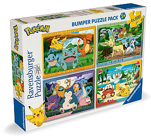 Puzzle Pokémon 4x100 dílků