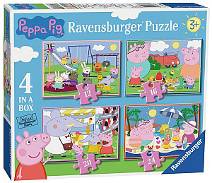 Puzzle Prasátko Peppa 4v1